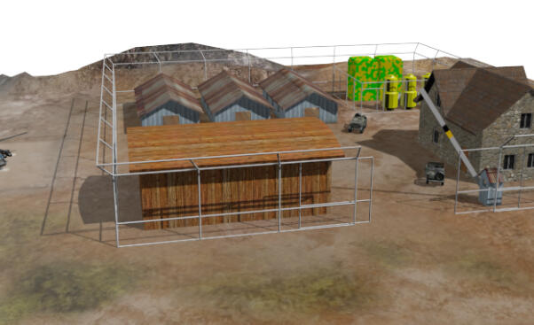 Military Base modeled in 3DS Max