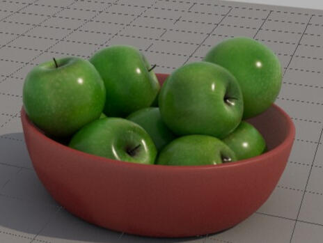 Textured through Maya