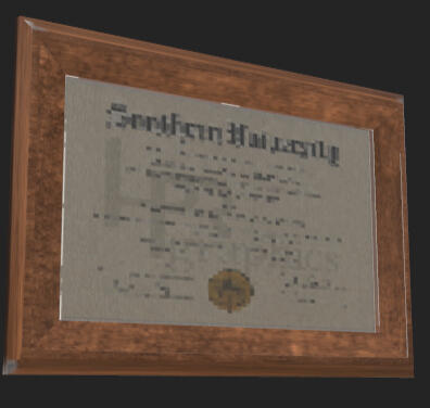 Doctor Degree Framed